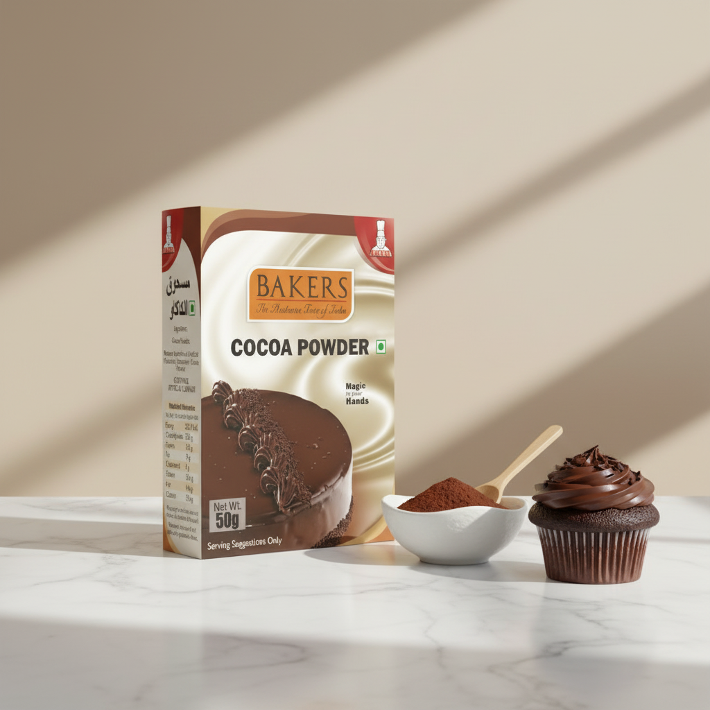 Bakers Cocoa Powder 50gm - Premium cocoa powder for chocolate cakes and brownies