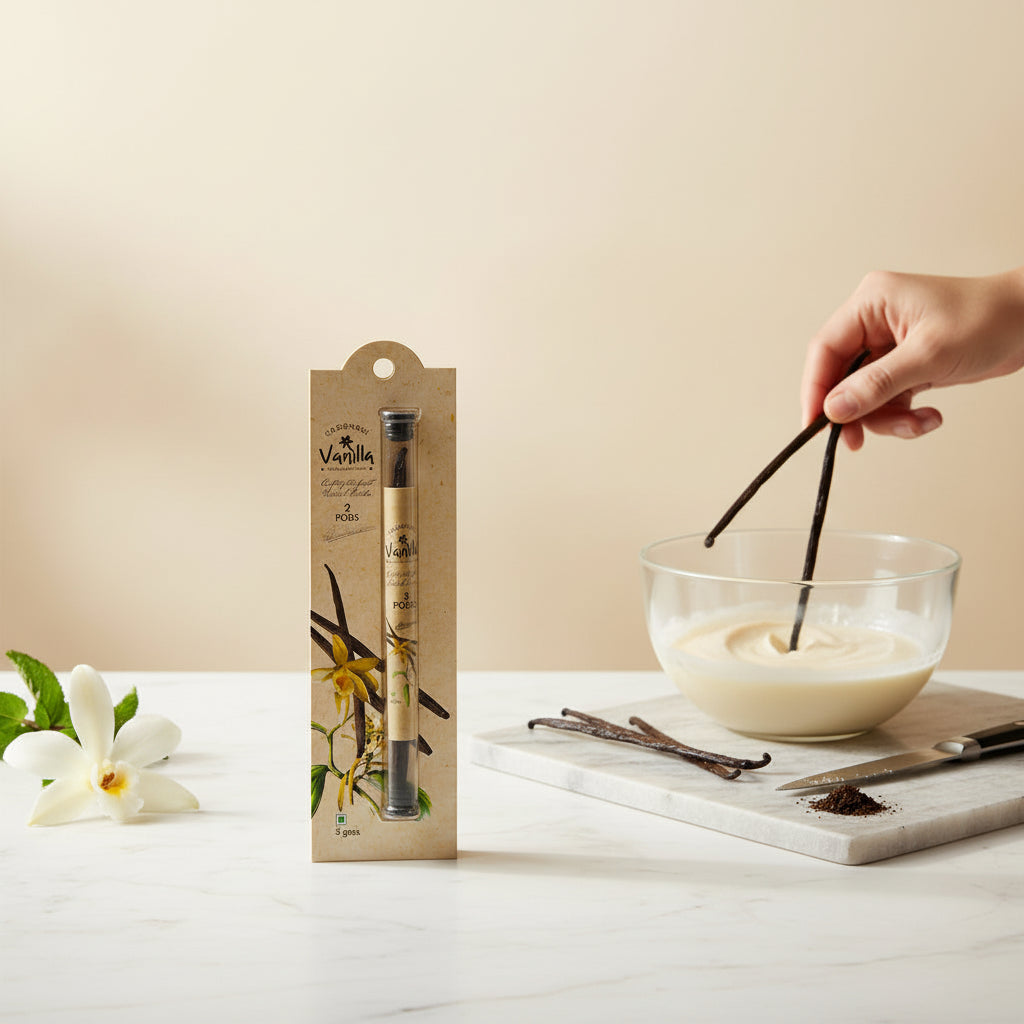 Goodness Vanilla Pods 5g - Premium Grade A vanilla beans for baking