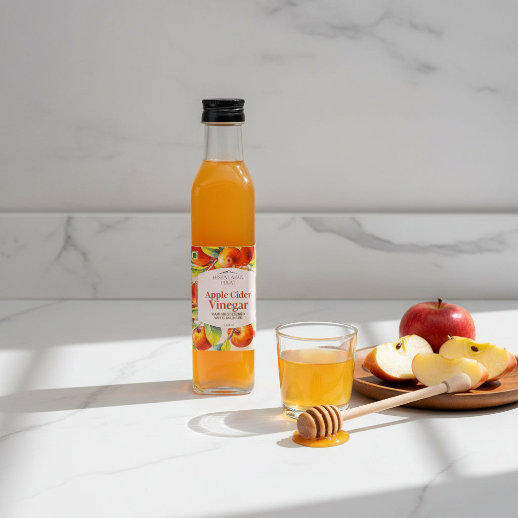 Himalayan Haat Raw Apple Cider Vinegar with mother 250ml bottle unfiltered