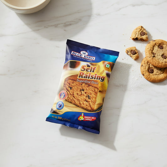 BlueBird Self Raising Flour 500g - Superfine flour with raising agent for cakes
