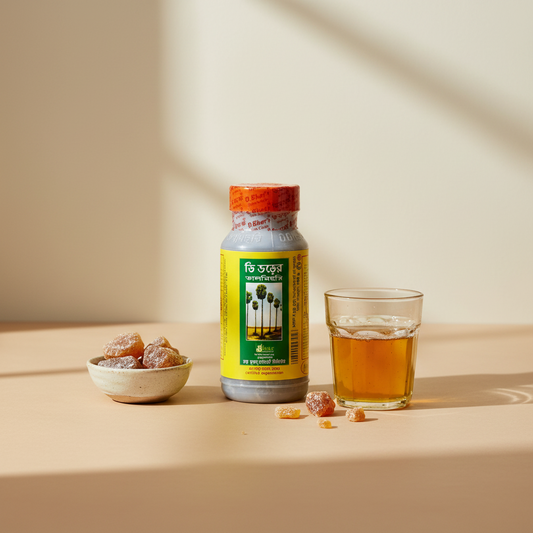 D Bhar's Palm Candy 500g bottle - natural Taal Mishri sweetener, healthy sugar alternative