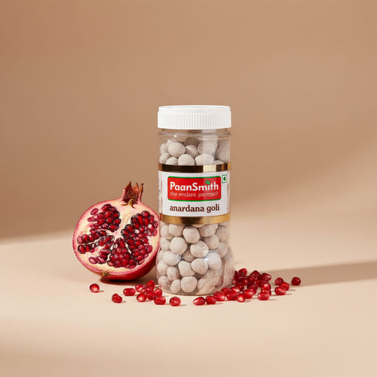 PaanSmith Anardana Goli 220g pack - pomegranate seed digestive candy