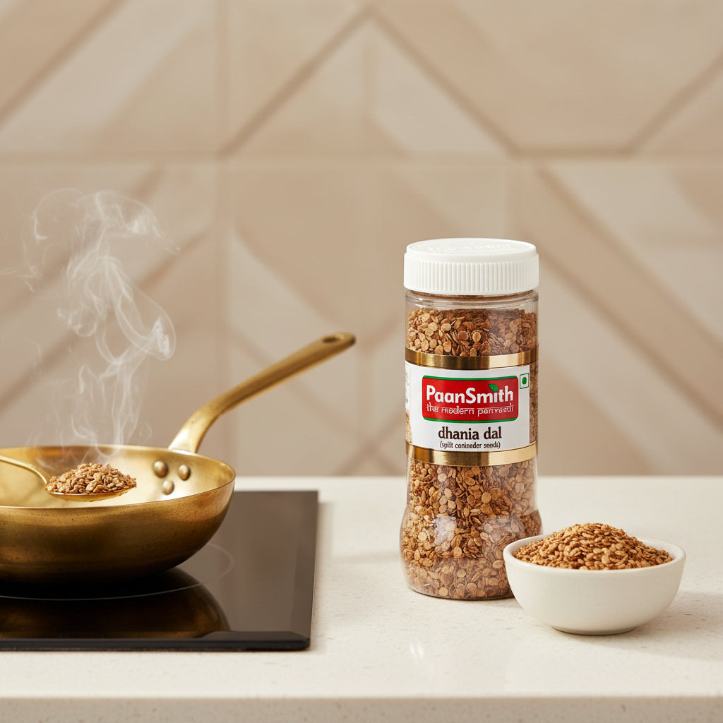 PaanSmith Dhania Dal 180g pack - roasted coriander seeds mouth freshener