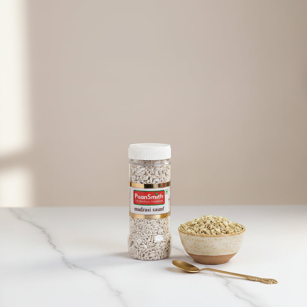 PaanSmith Madrasi Saunf 180g pack - premium fennel seeds