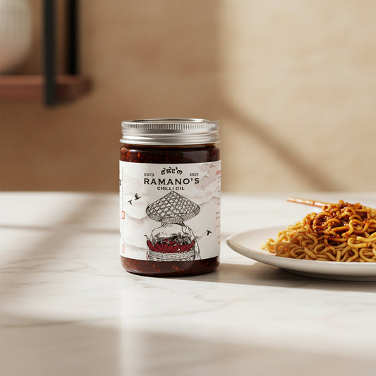 Ramano's Chilli Oil 240g - Artisan handcrafted chilli oil in a glass jar