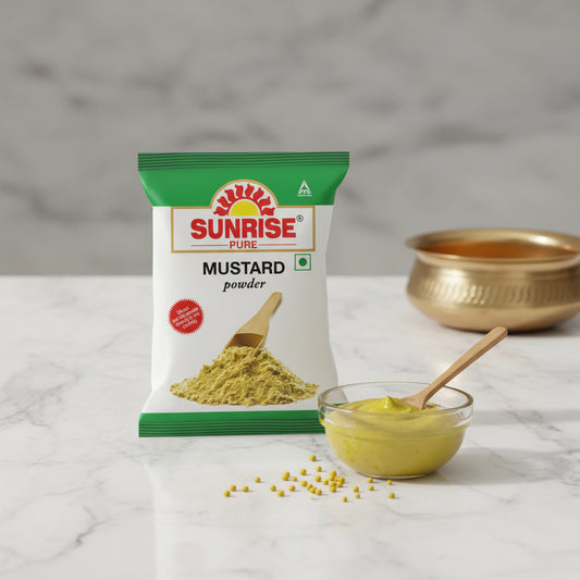 Sunrise Pure Mustard Powder 35g pack - premium quality sarson powder for authentic Bengali cooking