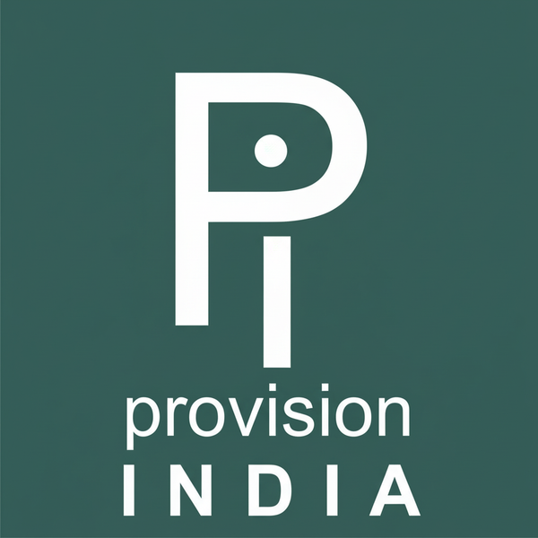 Provision India logo - matching announcement bar color